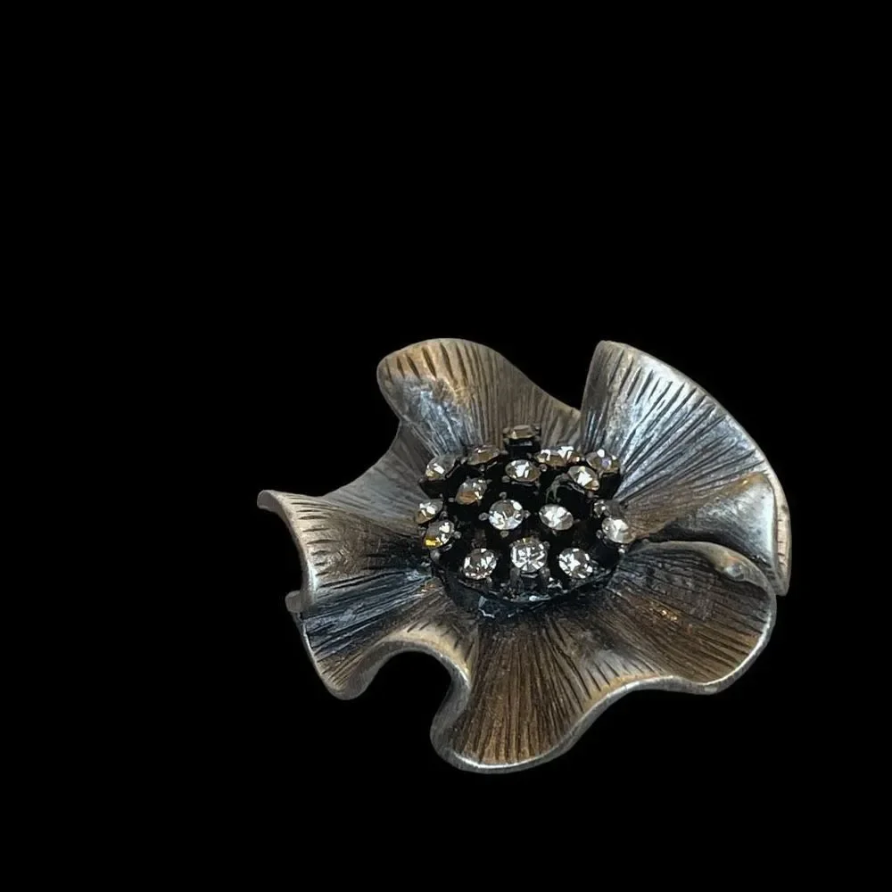 Premier Designs Camille Pendant Pin Brooch Rhinestones